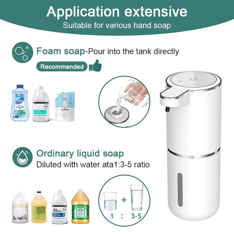 Herycan ™- 380ml Touchless Liquid Soap Dispenser Foam USB