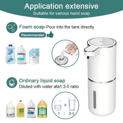 Herycan ™- 380ml Touchless Liquid Soap Dispenser Foam USB